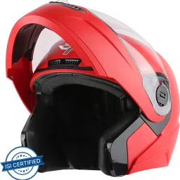 A-7 7Wings ISI Certified Flip-Up Helmet for Men and Women Motorbike Helmet-image-25