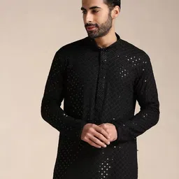 almora Men Viscose Rayon Kurta Pyjama Set-picture-2