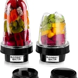 Bullet Jar for Mixer Grinder Set of 2 (530 ML & 350 ML) Mixer Juicer Jar Mixer Juicer Jar-picture-6