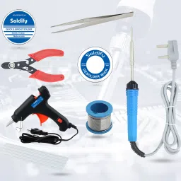Basic Bundle Electric Iron Machine Tool Kit - Set of 8 with Flux Paste and Wire 30 W Simple-image-42