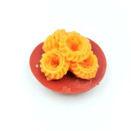 Imarti Jalebi Themed Miniature 3D Fast Food Fridge Magnet Fridge Magnet Pack of 1-16