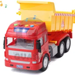 Pull Back Vehicles Dumper Truck light and sound toys for kids-image-25