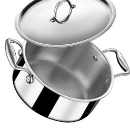 Artisan Triply Stainless Steel 28 cm Cook and Serve Casserole-13