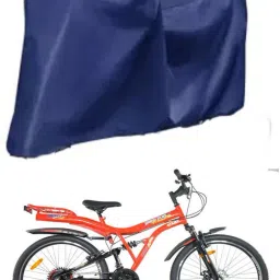 Cycle Cover Plain Blue For Rapid Plus Dshox Db 26T M Bicycle Cover Free Size-17