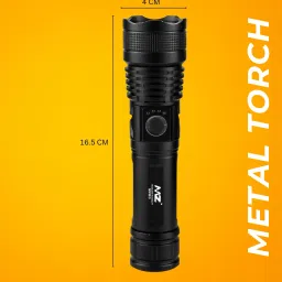 mz M983 (ZOOMABLE METAL)5 Modes Flashlight, Super Bright 100W Light Torch image 4