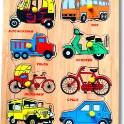 Transport Name With Picture For Kids Wooden Puzzle Toys-29