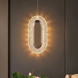 Areezo LED Crystal Hanging Ceiling Light for Living Room, Bedroom(Pack of 1) Ceiling Light Ceiling Lamp-27