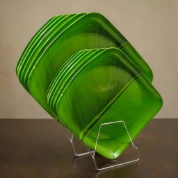 Complete Your Kitchen With Our (6 Full & 6 Half) Melamine Square Dinner Plates Dinner Plate-image-30