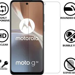 EITANSHA CREATION Edge To Edge Tempered Glass for MOTOROLA G32, Moto g32 5G, Moto g73 5G image 2