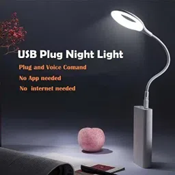SKOFRI Voice Control Night Light Smart Home Energy Saving Sound Sensor Body Lamp Smart Sensor Light image 4