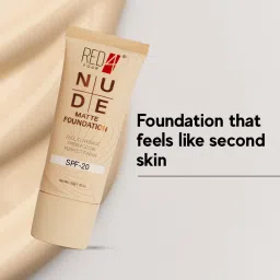red4 Nude Matte Foundation | Full Coverage Foundation | Fresh Glow (SPF-20) Foundation image 4