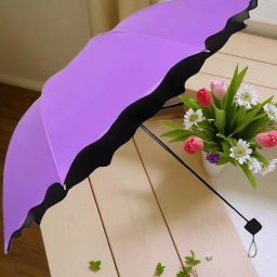 Travel Compact Magic Umbrella 3 Fold Umbrella for Girls, Women_8799 Umbrella-image-6