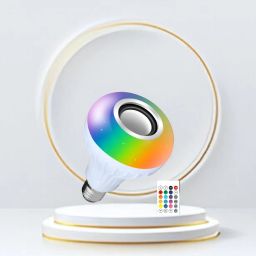 Clairbell Bluetooth Music Bulb Speaker With Remote Control Change Disco light for HomeQ122 Smart Bulb-image-68