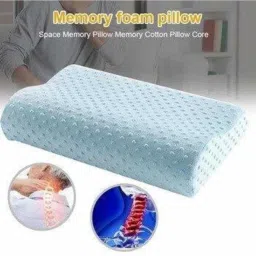 aryamurti Cervical Contour Memory Foam Pillow / Stomache / Side Sleepers / Anti-Snoring Memory Foam Solid Sleeping Pillow Pack of 1 image 4
