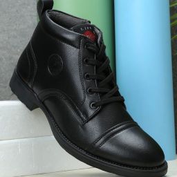 Mens Mid-top Comfort Uniform Casual Padded Cushioned Army Uniform Style Shoes Boots For Men-image-42
