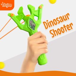 Dinosaur Slingshot Toy Gulel for Shooting with Soft Balls & Target Sheet-21