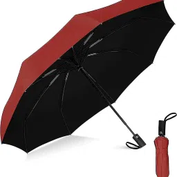 3 Fold Fully Automatic Rain UV Protection Portable Foldable Umbrella-image-7
