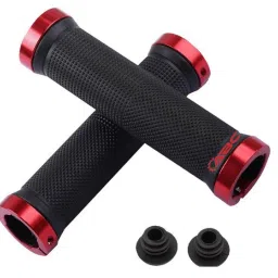 Premium Quality Cycling Lock-on Anti-slip Bicycle Handle Grips, Color- Red Bicycle Handle Grip-34