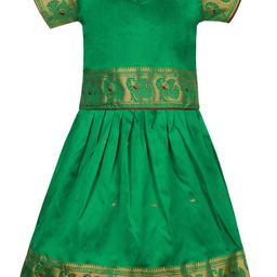 Wish Karo Girls Woven Design Zari Ready to Wear Lehenga Choli-picture-28