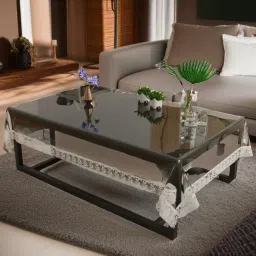 Self Design, Printed, Fleur-de-lis 4 Seater Table Cover-picture-18