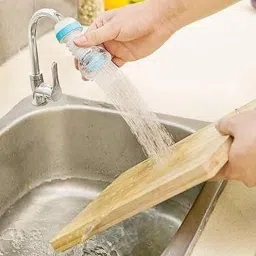 Water Faucet 360 Degree Antispattering Water-Saving Extended Filter Kitchen Plastic Faucet/Pipe Hose Swivel Adjustable Nozzle Shower Head Faucet Water-Saving Filter Shower Head Anti-Splash Stream Tap Sprayer for Kitchen Bathroom Bath Basin Sink, for Cleaning kitchen utensils , Fruits , Vegetables etc,... Angle Cock Faucet-13