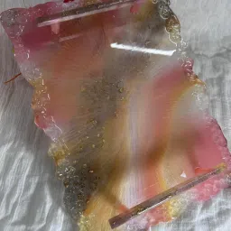 sn resin Resin Multipurpose Serving Tray for Home & Dining Table Tray Serving Set image 4