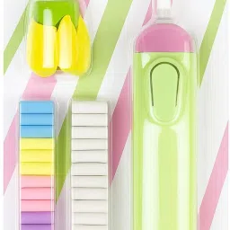 ELECTRIC ERASER PEN WITH FAN (FREE 30 ERASER TIPS & FAN TIP) (MULTICOLOUR) Cordless Electric Eraser-6