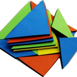 the labworld Tangram Puzzle Set, 28 Pieces,Soft Pattern Shapes Learning Toy for Kids & Adults image 4