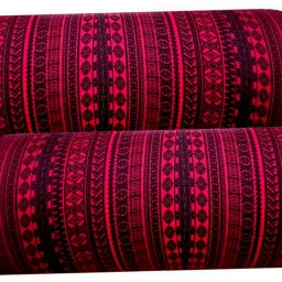 Round Bolster Microfibre Abstract Bolster Pack of 2-image-69