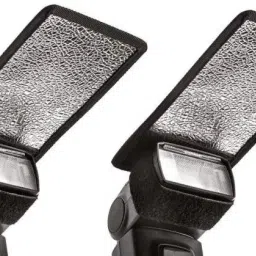 Utkarsh Set Of 2 Pcs Universal Silver White Diffuser Reflector Flash Flat Bouncer Card Nikon, Canon, Pentax, Sony Diffuser-29