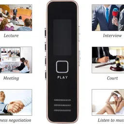 TFG SK-007 Mini Professional Digital Audio Voice Recorder Support Sound playback with Speaker for Meeting (1.2 inch Display) (micro SD card is not included) NA Voice Recorder image 5