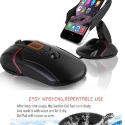 icall Present Multifunctional Car Mobile Holder for Dashboard & Windshield Creative Mouse Shaped One Touch Flip Car Mount 360 Degrees Rotation with Flexible Clips for Swift Dzire Mobile Holder-20