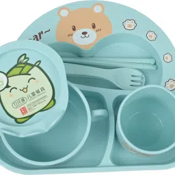 Cute Bear Tableware Set8-Pcs|Soup and Water Cups|Toxin-free, FoodGrade - Plastic-image-77