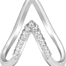 giva Sterling Silver Star-Studded Vanki Ring For Womens and Girls Sterling Silver Zircon Rhodium Plated Ring-picture-22
