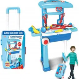 Medical kit dr. Set Twist Trolley Case 2 in 1 Luggage Doctor Set Toys for Kids-image-26