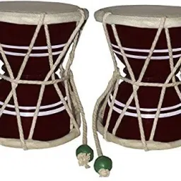 KHALSA MUSICAL Combo Pack of 2 inch Beautiful Damru for Gift/ Kids Playing/ Bhajan etc Damaru-image-15