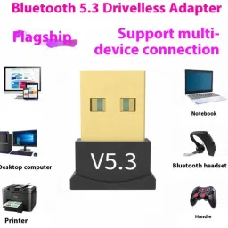 OfPrises 5.3 20 Meter Bluetooth Dongle for Office Desktop Computer Laptop Tablet CPU USB Adapter image 2