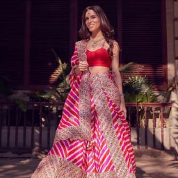 Self Design Semi Stitched Lehenga Choli-image-77