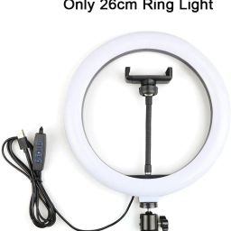 Wrapo 10 Inch Ring Light With Tripod Stand In 3 Modes Adjustable Light Dimmable Light For smartphone With Phone Holder For Youtube Tik tok Video Live Photo Studio make up Tripod image 4