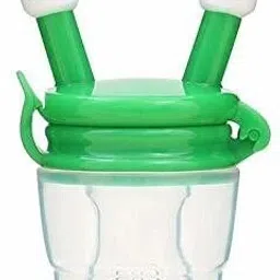 Nibbler, Soother for Babies | Pacifier for New Born Baby | Silicone Fruit and Juice Feeder Kids Nipple Pacifier for Fruit Vegetable BPA Free (Green) Teether and Feeder-11