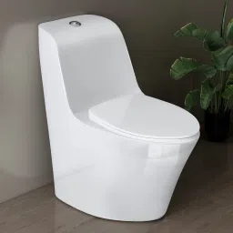 Commode for Toilet/Ceramic Western Commode/One Piece Western Toilet with Soft Closing Toilet Seat - S Trap (NCOT-1029) Western Commode-5