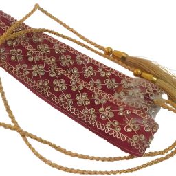 Women Party Maroon Fabric Belt-image-19