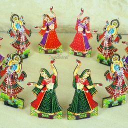 Laddu Gopal Rasleela Gopi with Krishna Set of Krishna ji Rasa Set (4 Inch) Decorative Showpiece - 11 cm-image-55