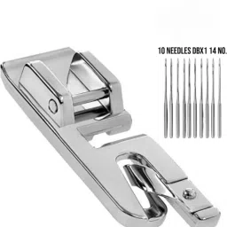 Free Flying tiger Embroidery Machine Needles (DB 14) Round Head Pack of 10 pcs With Metal Pico Foot for All Automatic Sewing Machine Like Singer/Usha/Brother with Snap-On-image-42