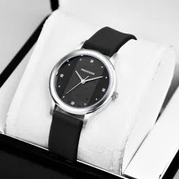 Fashion Analog Watch with Black Textured Dial Analog Watch - For Women PR-LR016-BLK-BLK-image-8