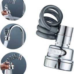 Kitchen Sink Sprayer, Removable Faucet Extender Aerator with Stretchable Hose Tap Mount Water Filter-picture-21