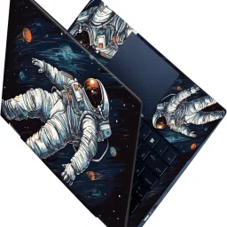 Flipkart SmartBuy _All Panel_Astronaut floating with zerogravity Vinyl Laptop Skin Compatible for 15.6 inch-image-88