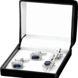 shivay Metal Cufflink & Tie Pin Set-image-61
