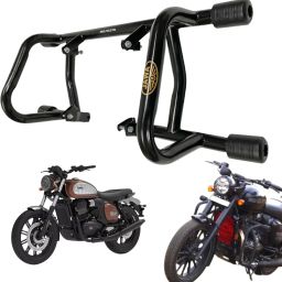 Bike Metal Leg guard / Crash Guard With Frame Slider for Jawa 42 FJ-image-54