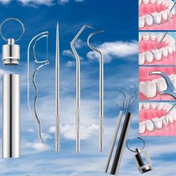 Stainless Steel Dental Kit – 7 Tools for Oral Hygiene-image-77